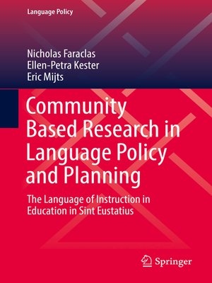cover image of Community Based Research in Language Policy and Planning